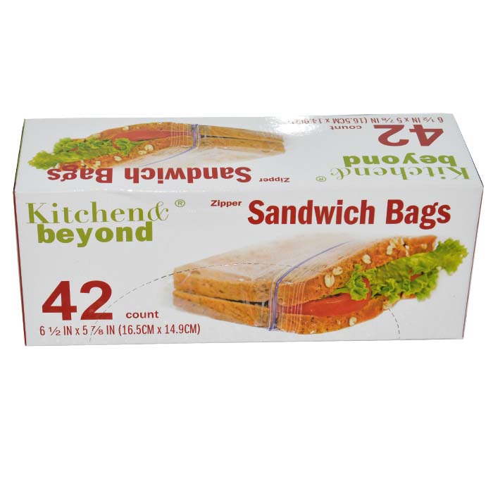Wholesale 42ct Zipper Sandwich Bag