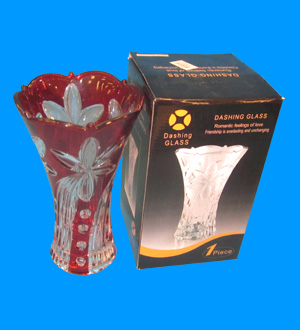 Glass Flower VASE 5.62x9.44 In.