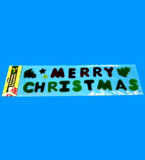 X-MASS WINDOW STICKER 5.91X19.29IN******